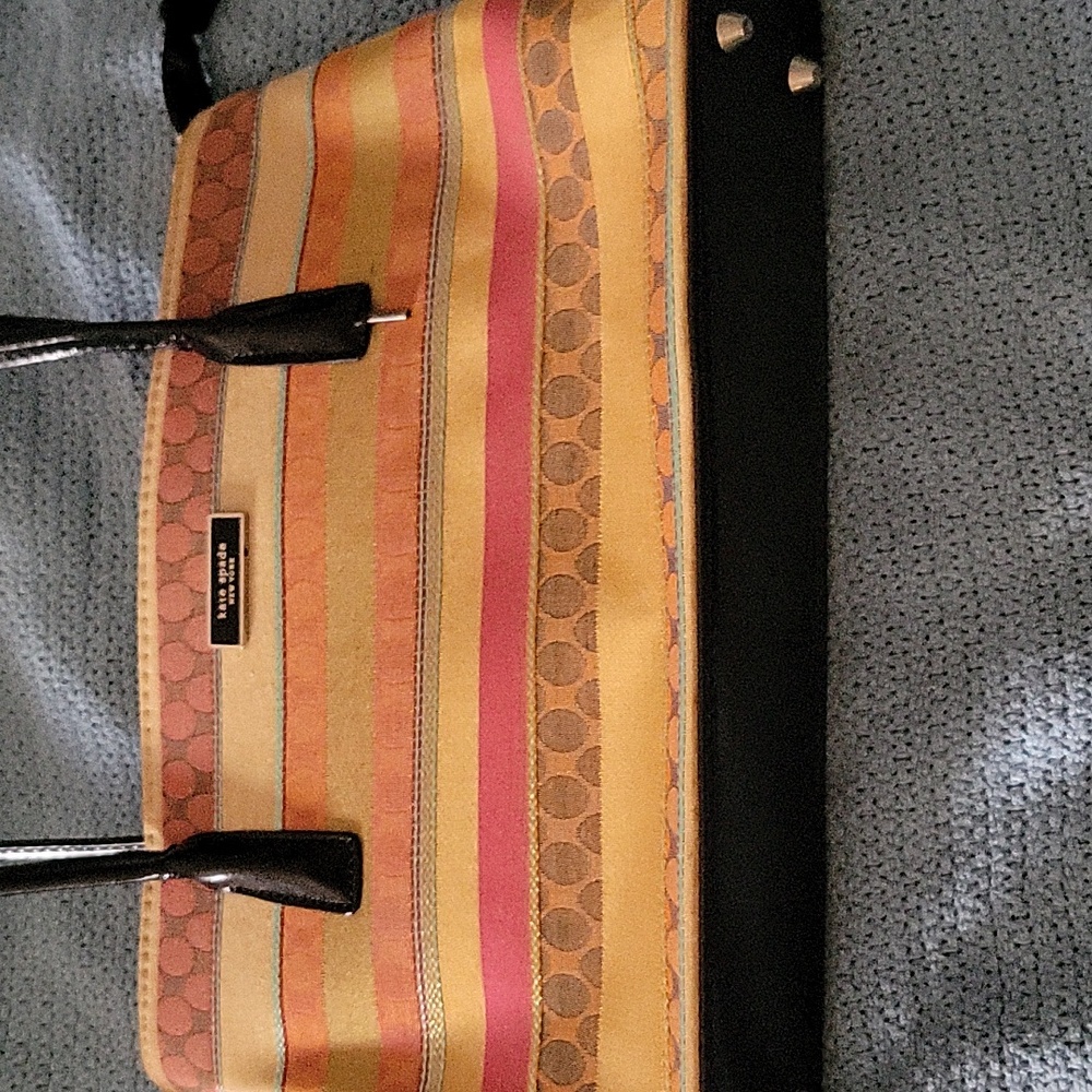 Vintage KATE SPADE Multicolor Striped Purse